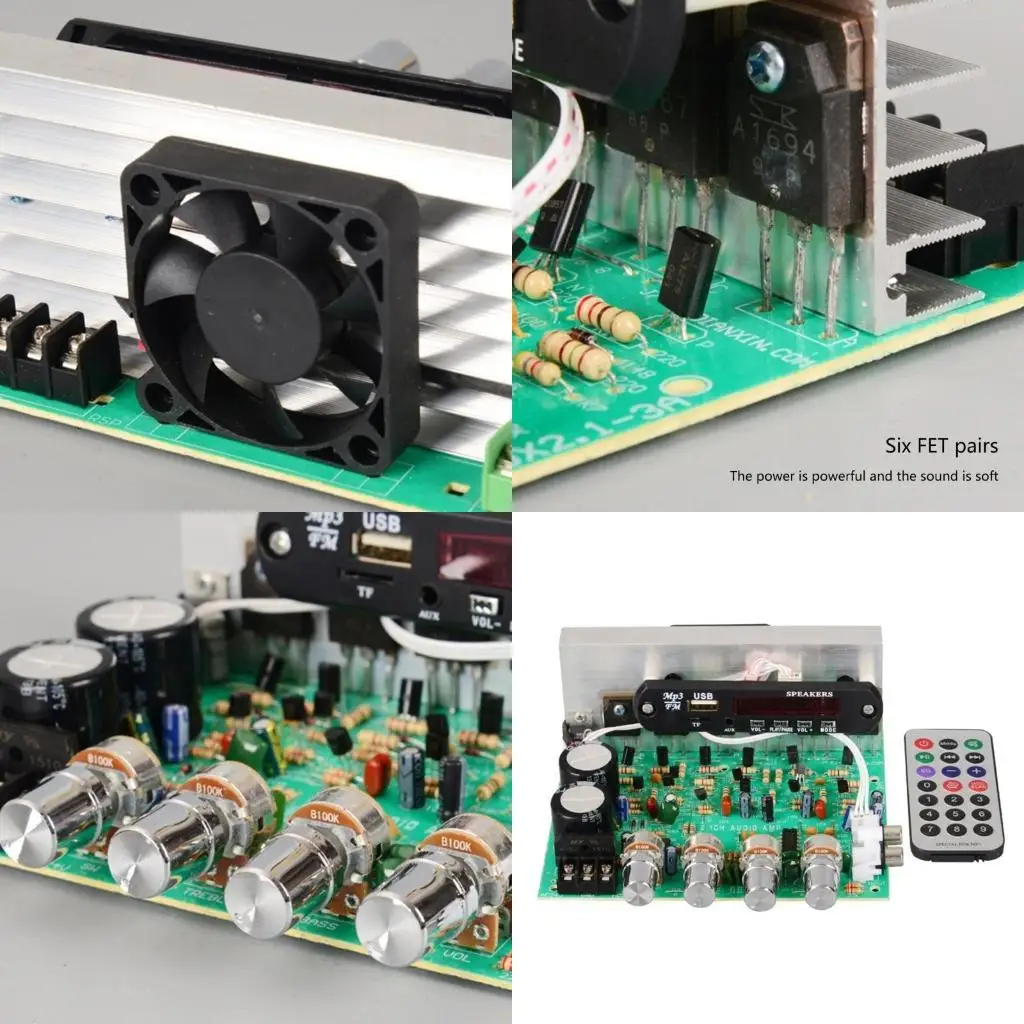 

DX-2.1 2.1-канальный Bluetooth-совместимый модуль усилителя, плата усилителя мощности, 80 Втx3