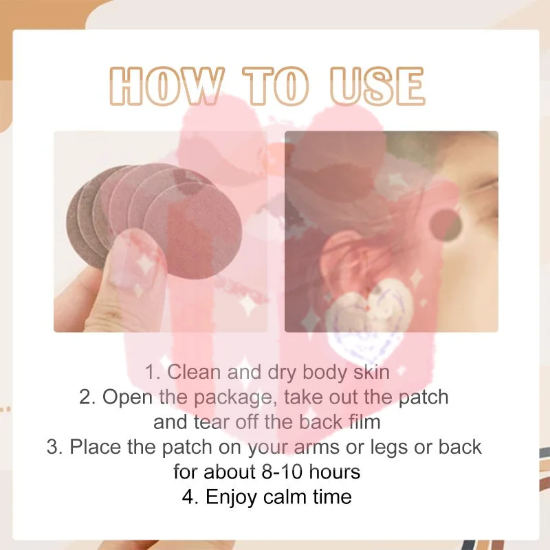 Natural Care Patches for Body Dizziness Relief Stress Reducing Vertigo Comfort for Daily Home Care Application
