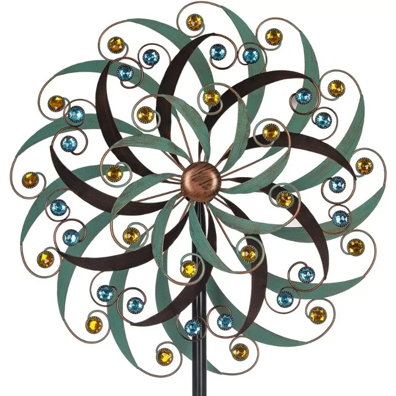 Metal Yard Art Wind Sculptures & Spinners for Yard and Garden Decorations (20x80 Inches)