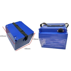 12V 24V 36V 48V 60V 20Ah 30Ah LiFePo4 LiMn2O4  Battery Stroage Box 21700 32650 Plastic Case For Motorcycle Ebike Solar Power