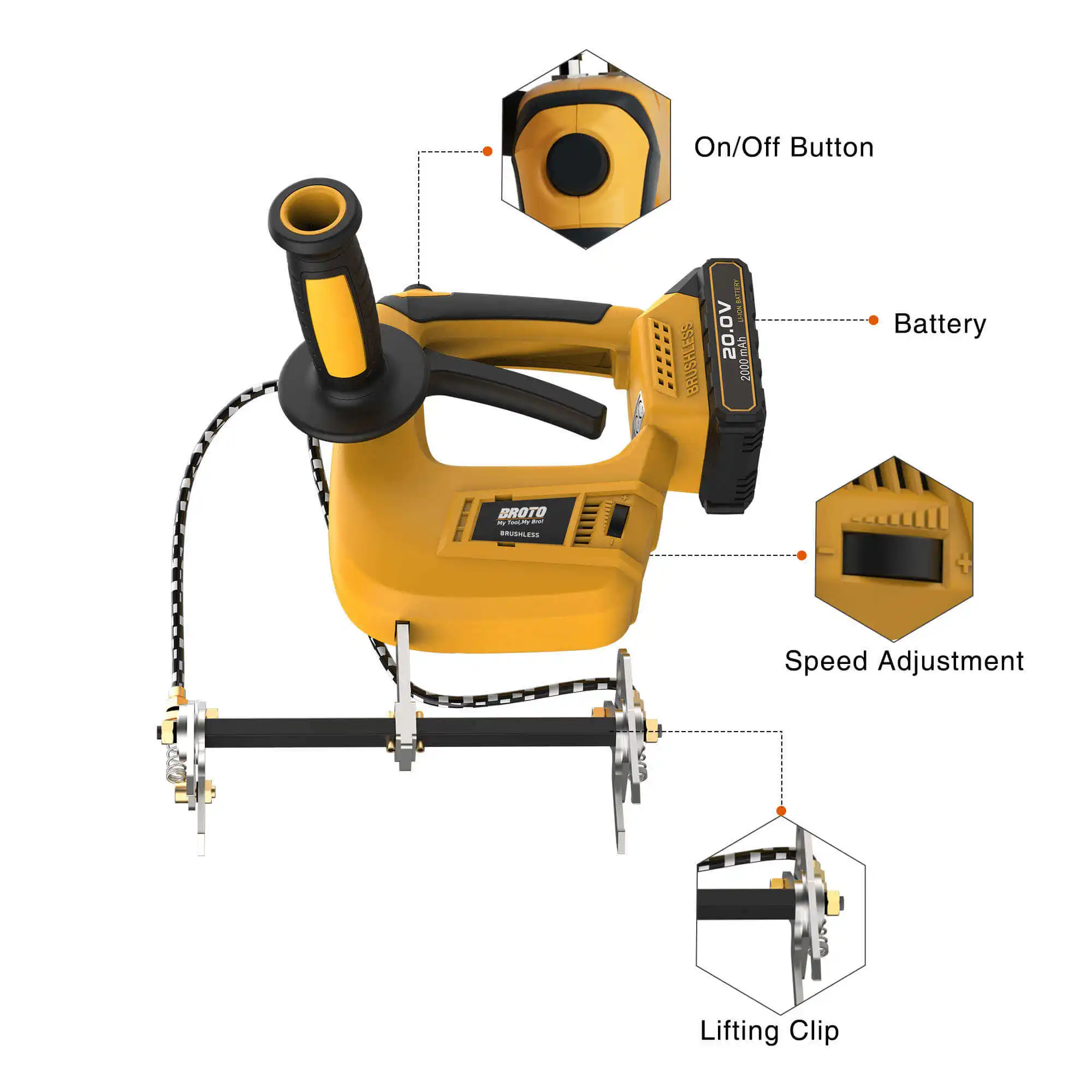 Easy To Take Bee Shaker With Durable Lithium Battery For Beekeeping Industry