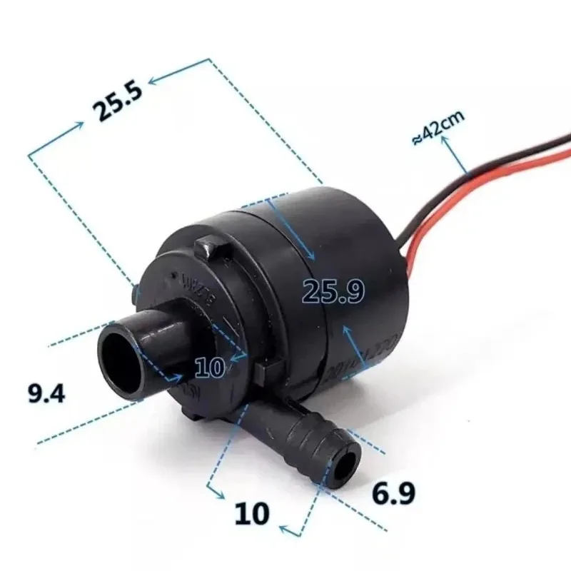 DC12v miniature brushless DC pump mini high efficiency submersible pump large flow super quiet DIY experiment