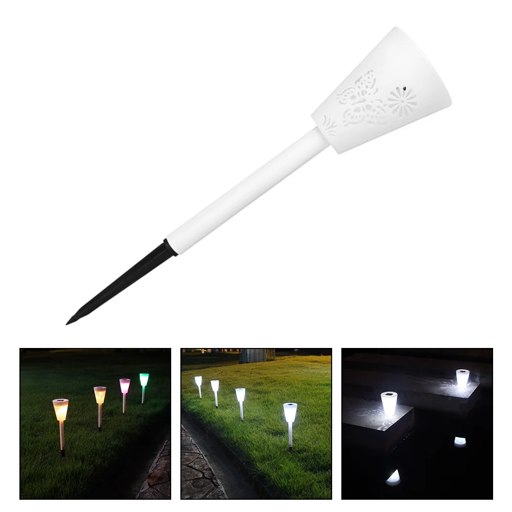 

1pc Lawn 7 Modes Adjustable Outdoor Solar Stake Light Durable Plastic Patio Garden Pathway Lighting Solar Lawn Stake Lamp Gift