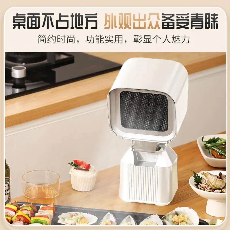 Portable Mini Range Hood for Hot Pot BBQ Desktop Smoke Absorber Quiet Small Suction Fan Home Kitchen Air Purifier Device