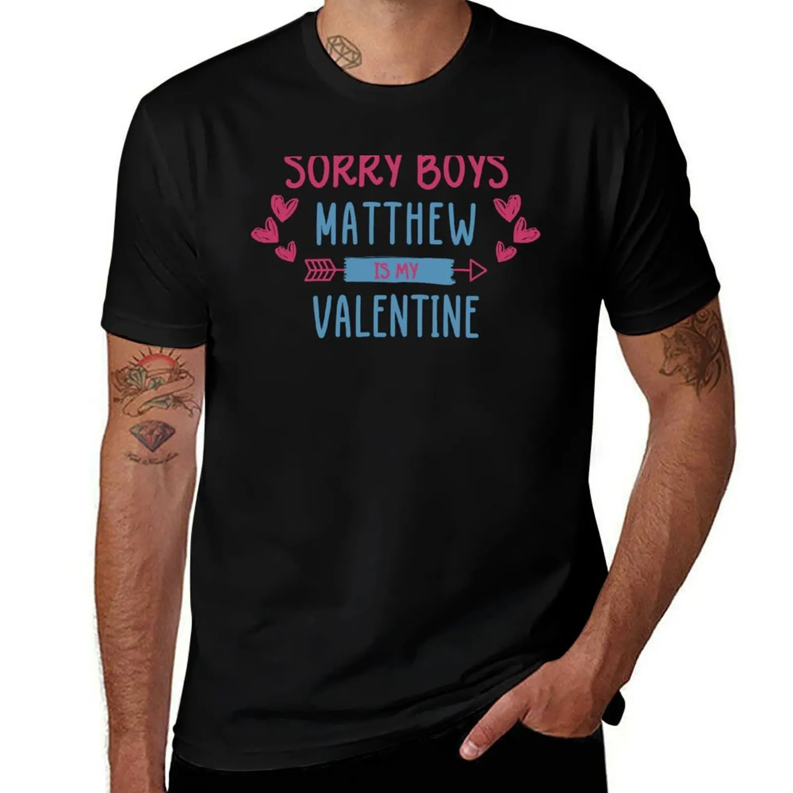 

Sorry Boys Matthew Is My Valentine ZEROBASEONE T-Shirt Basic Casual Short Sleeve Cotton Shirt