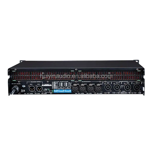 MX1300 Pro Audio Amplifier Receiver 4 Channel 1300W Big Power Amplifier for Stage Events Party