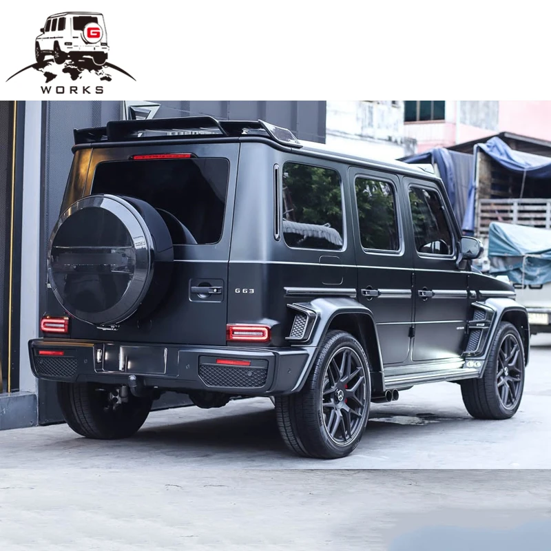 STLFAuto أنظمة الجسم W464 G63 Bodykit لـ G550 G500 G63 ترقية B700 مصدات السيارة واسعة النجمة تجميل مجموعات الجسم الكامل W463A