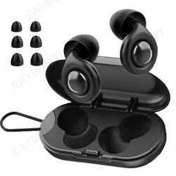Silicone Ear Plugs Sleep Noise Cancelling Reusable Hearing Protection Anti noise earplugs for Concerts Travel Sleeping Ear plug