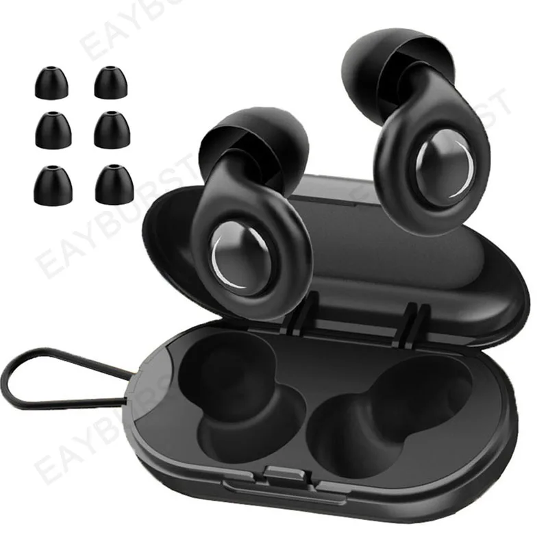 Silicone Ear Plugs Sleep Noise Cancelling Reusable Hearing Protection Anti Noise Earplugs for Concerts Travel Sleeping Ear Plug