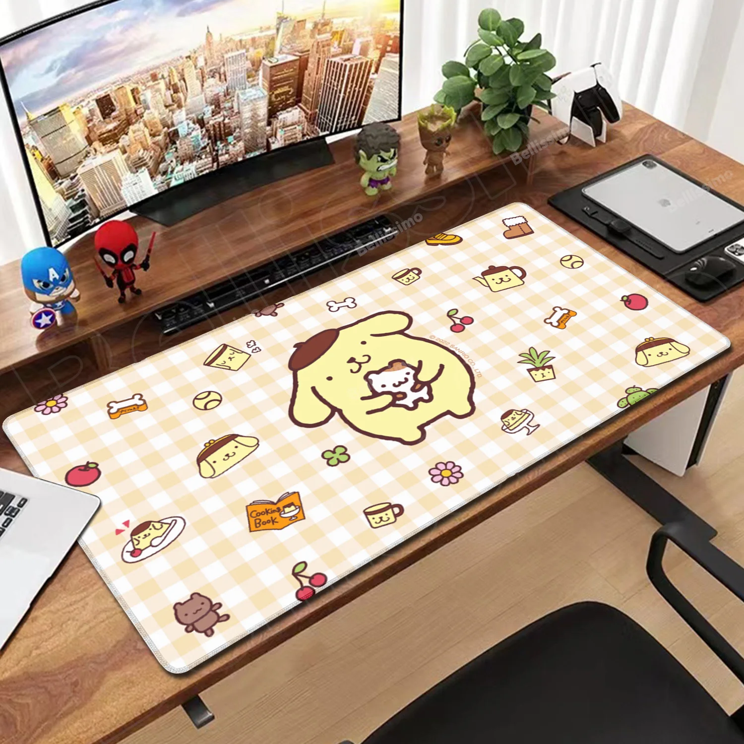 

Kawaii Yellow Dog Soft Mouse Pad Laptop Pompompurin Keyboard Rug New Gaming Desk Mat XXL PC Cartoon Anime Gamer Cabinet Mousepad