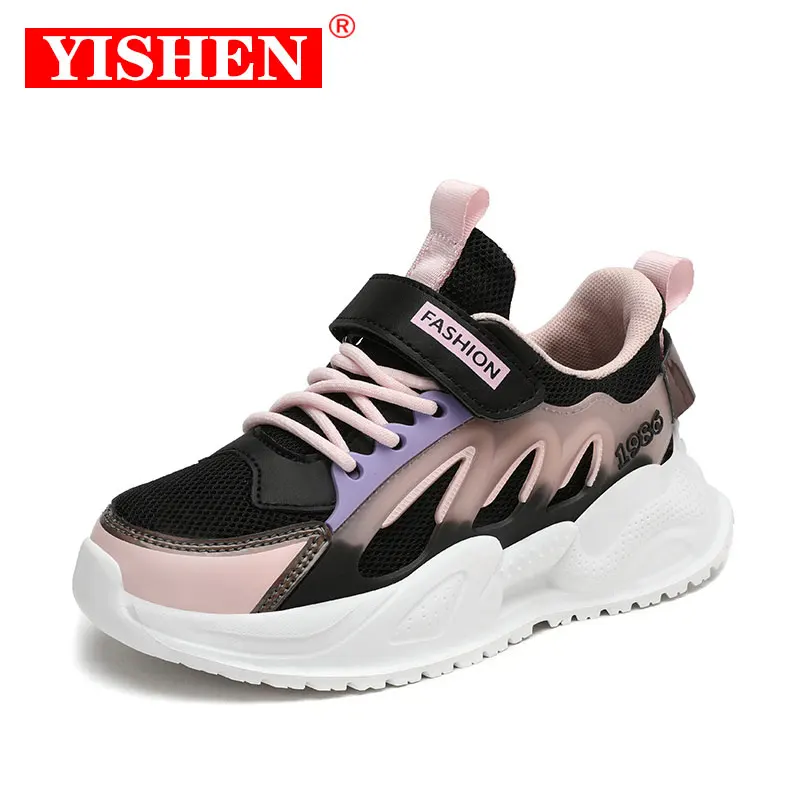 

YISHEN Kids Sneakers Summer Casual Shoes Hook And Loop Breathable Sneakers Sports Running Shoes Teenagers Zapatillas Infantiles