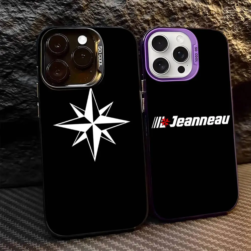 

JEANNEAU Logo Phone Case For IPhone 17 16 15 14 13 12 11 Pro MAX Matte Shockproof Back Anti Fall Matte Cover