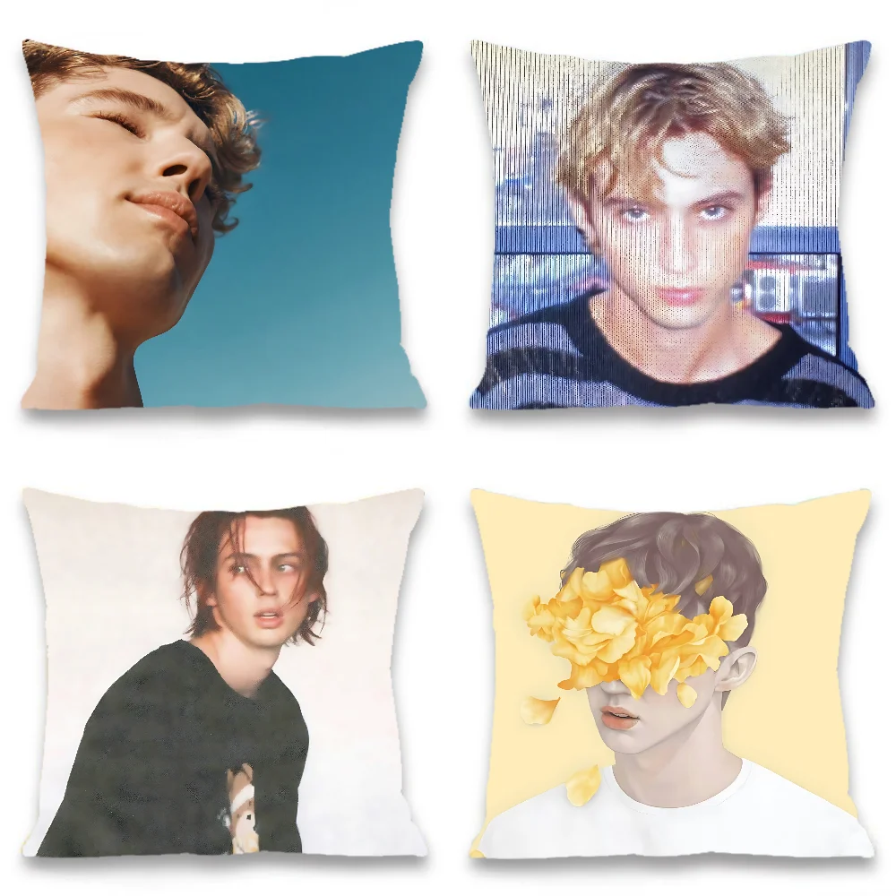 

Troye Sivan Pillow Case Elegant Couple Home Living Room Bedroom Decorative Rectangle Pillowcase Sofa Cushion Cover