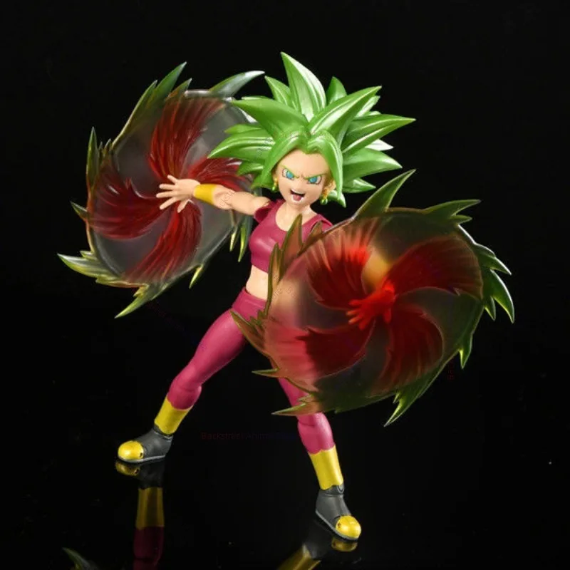 En Stock Original Bandai SHFiguarts Dragon Ball Super Super Saiyan Kefla figura Anime figura de acción modelo de juguete