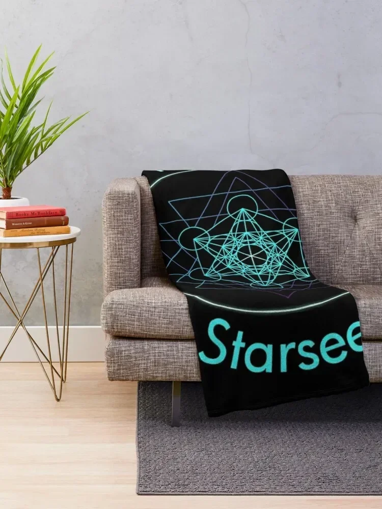 Pleiadian Starseed Ascension Throw Blanket Bed covers Personalized Gift Blankets