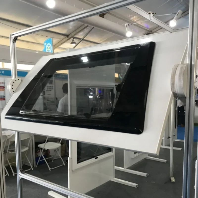 Car Roof Window Sunroof Double Acrylic Forehead Window Push-out Trailer Curved Front Motorhome Rv Skylight
