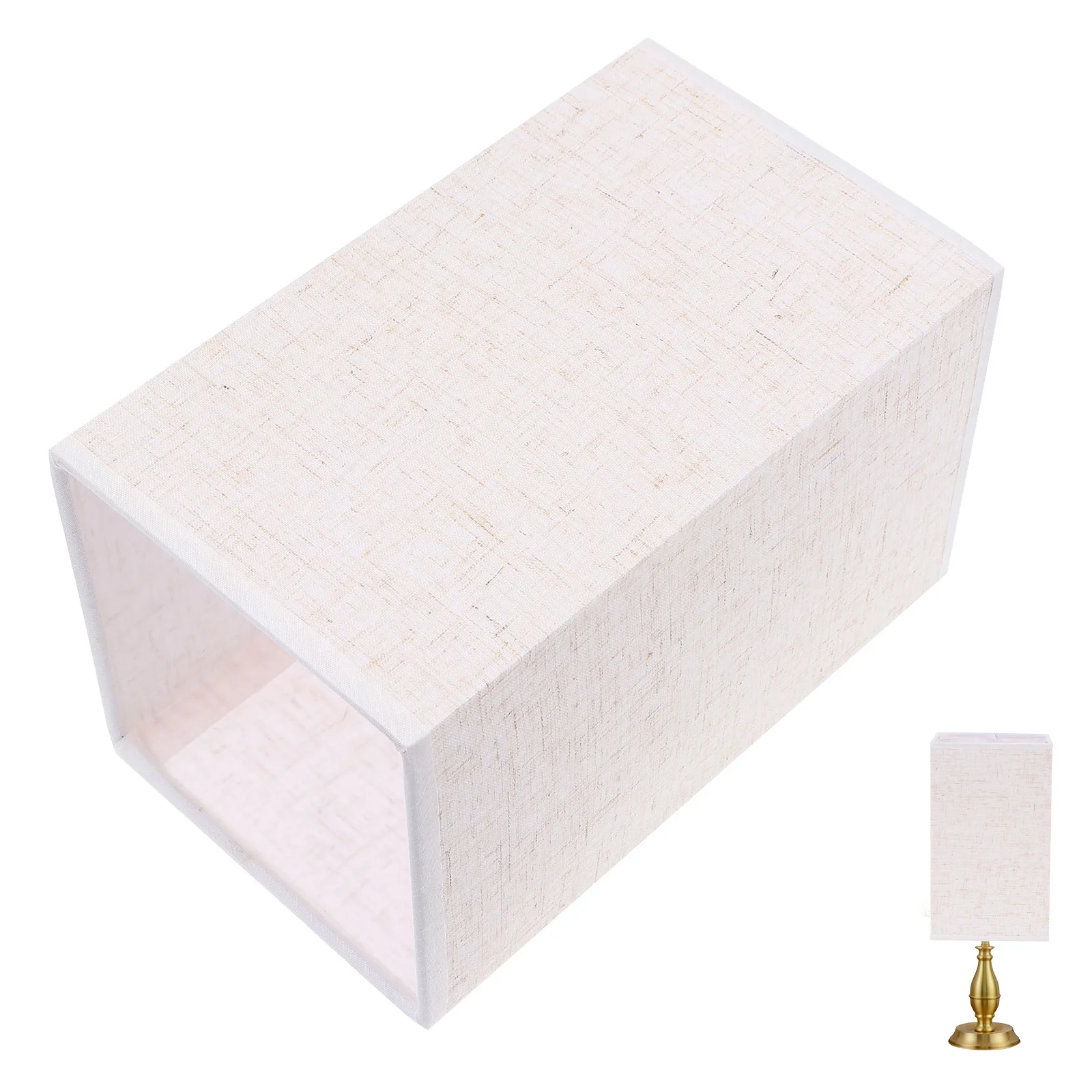 E27 مربع القماش غطاء مصباح دائم واقية غطاء خفيف للسقف الجدار مصباح دافئ الضوء الطبيعي غطاء غرفة الاستخدام #3