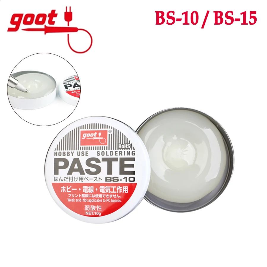 GOOT BS-10/BS-15 Original Japan Solder Paste 1Pcs Environment-friendly Soldering Paste Flux Soldering Iron Wire Welding Solder