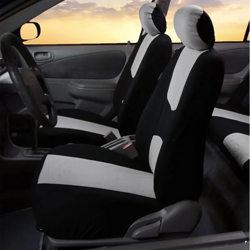 Car Seat Covers Full Set Automobile Seat Protection Cover Vehicle Seat Covers Universal Car Accessories Multiple Colors