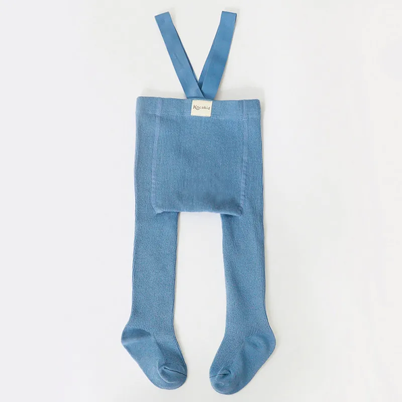 Baby Girl Tights Cute Footed Pantyhose with Suspenders Stretch Overalls Stockings Infant Leggings Autumn Winter Clothes