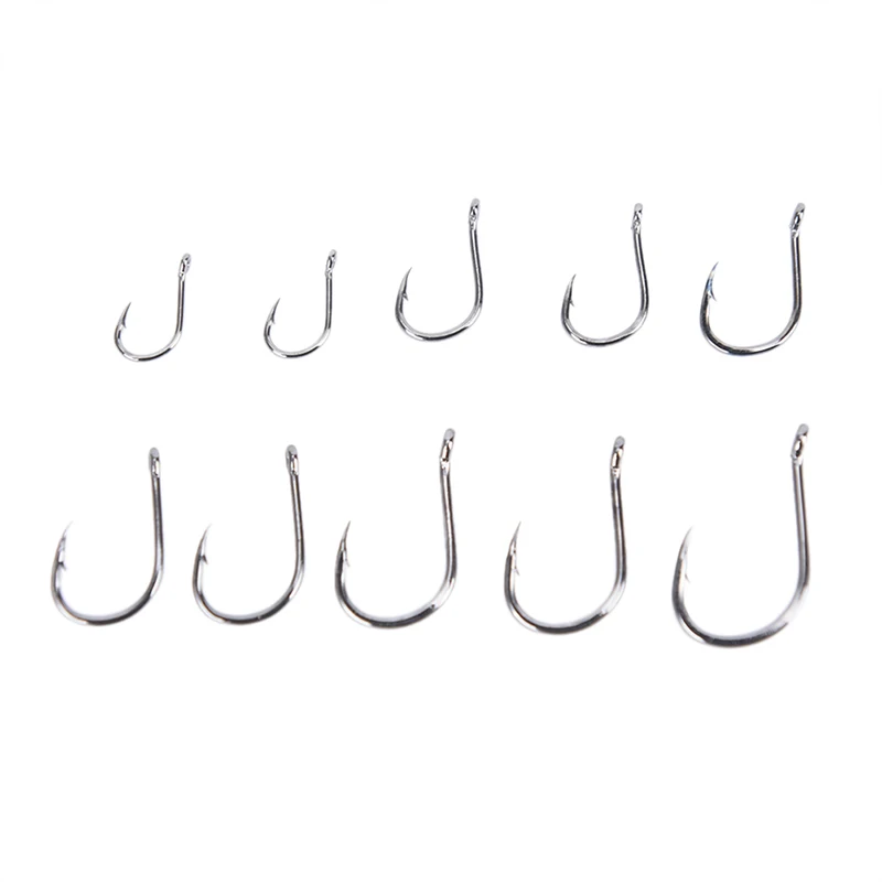 

100Pcs/box 3# - 12# Fishing Hooks Set Single Circle Fishing Hook Fly Fishing Jip Barbed Carp Hooks Sea Tackle Accessories