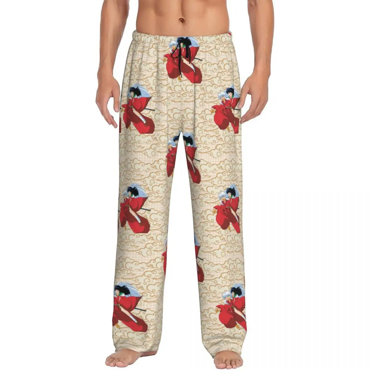 calcas-de-pijama-masculinas-personalizadas-i-inuyashaes-anime-sleepwear-lounge-sleep-bottoms-stretch-com-bolsos