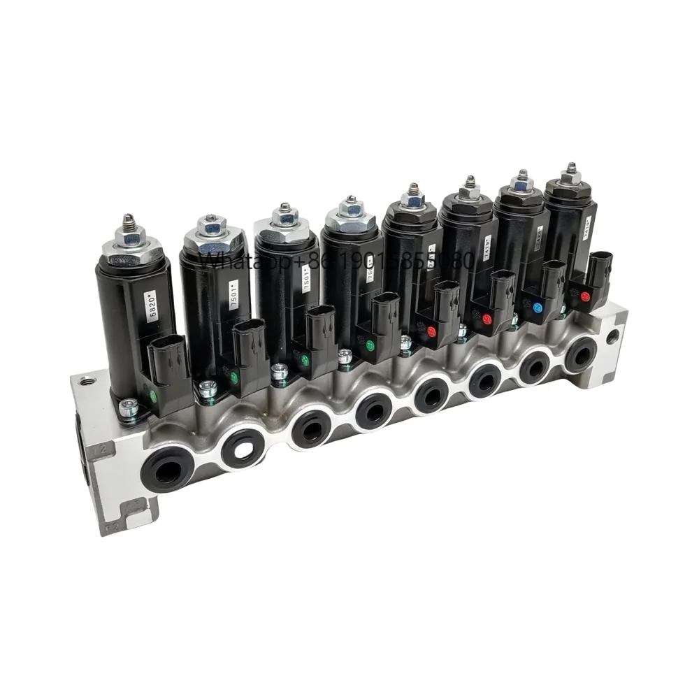 

Construction Machinery Solenoid Valve Assembly Compatible with Excavator Models YN35V00047F1 YN35V00047F2 87338533