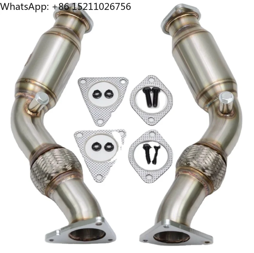 370Z G37 370Z Tubo de bajada VQ37HR VQ35HR 350Z Tubos de prueba Cámara anti-reversión Ni-ssan Acero inoxidable 304 Tamaño estándar 2 años