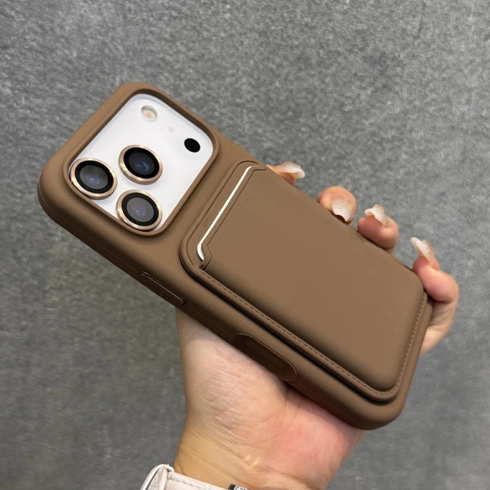 Flüssiges Silikon Magnetisch für MagSafe Brieftaschen-Slot-Kartenhalter-Hülle für iPhone 18 17 Air 16 15 14 13 12 Pro Max Weiche Stoßfänger-Abdeckung – Detail 12