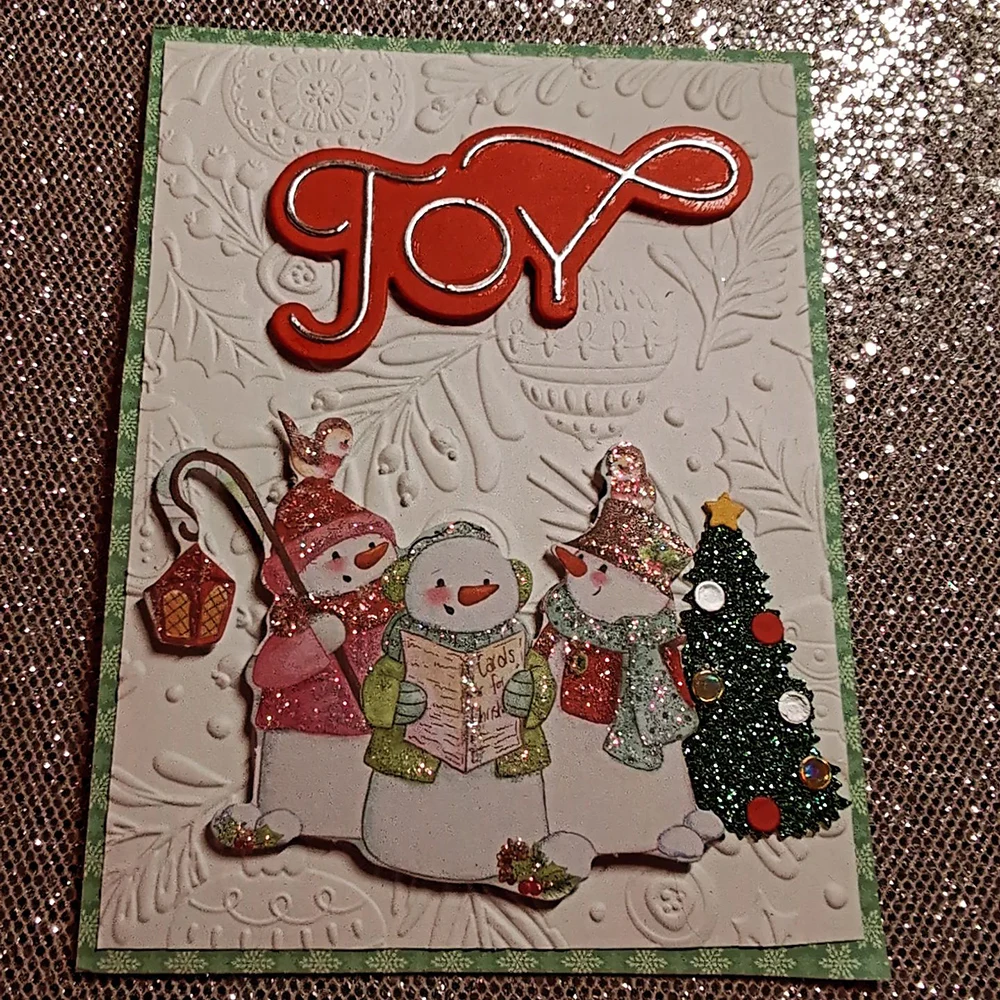 Joyful Candy Canes 3D Embossing Folder Christmas Adorning the Tree Background Pattern Templates Stencil For DIY Scrapbooking