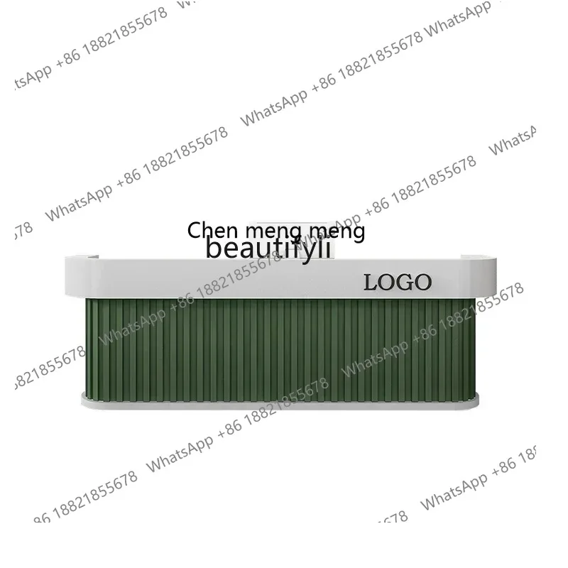 S7486 ss Retro Company Reception Desk Bar Beauty Shop Clothing Store Bar Cashier Counter