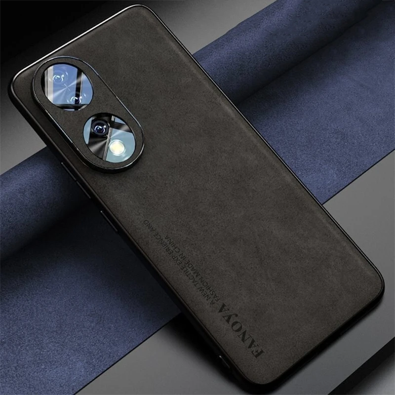 Funda For Honor 90 Case Luxury PU Leather Phone Back Cover For Honor 90 Coque Silicone Camera Protection Capa Shockproof Bumper