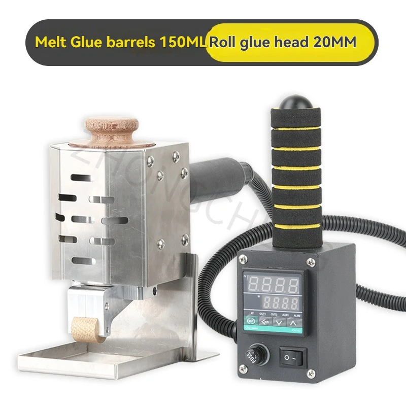 Small Double-Sided Adhesive Roller Coating Equipment: WT-90TJ Hand-Pushed Hot Melt Adhesive Coating Machine