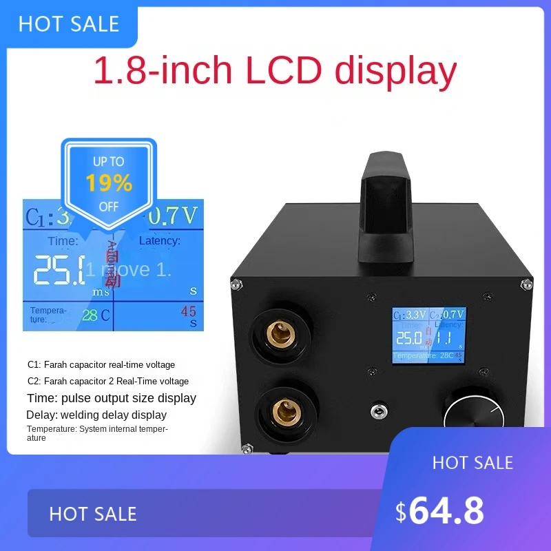 

7220Useful 18650 battery spot welding machine 250 gear spot dual capacitor energy storage dual pulse welding 0.3mm nickel sh