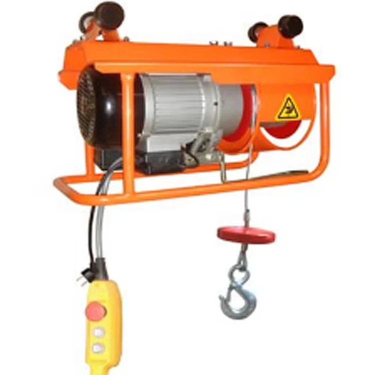 

300KG 25M 230V 50Hz Waterproof PA Hoist Wire Rope Winch Steel Home Use New Electric Construction Works 220V 500KG 2000W 3800W