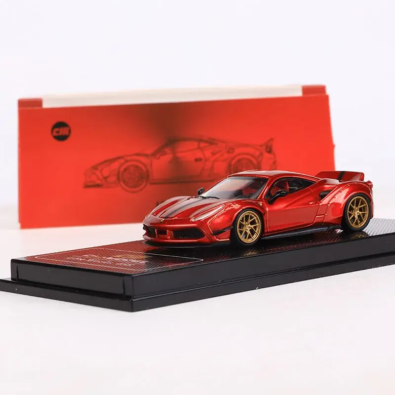 Diecast Model Car 1/64 Ferrari 488 Car ModeI LBworks Ferrari Play Vehicles Toys for Boys in Stock Original Box
