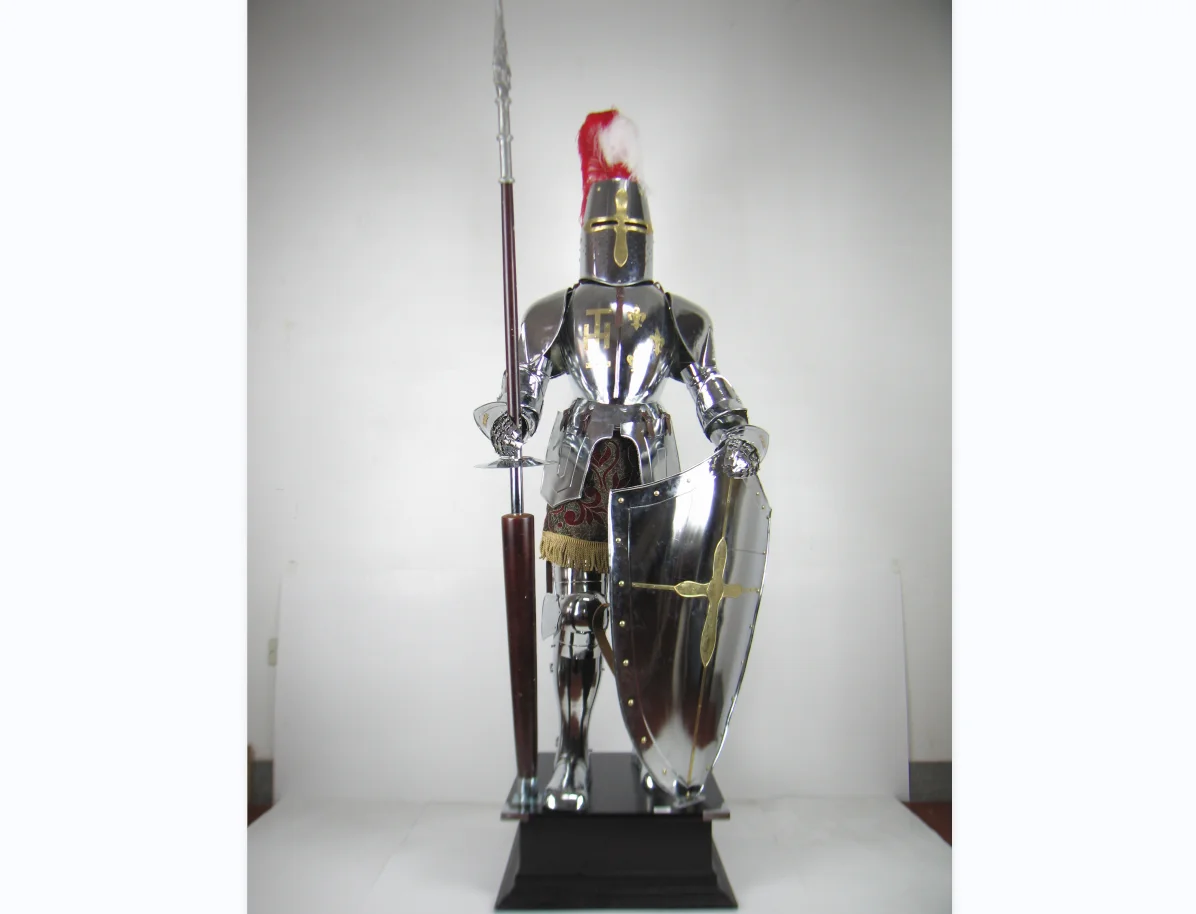 Armor SCA Replica Medieval Armour King Leonidas Greek Spartan 300 Roman Helmet With Black Plume