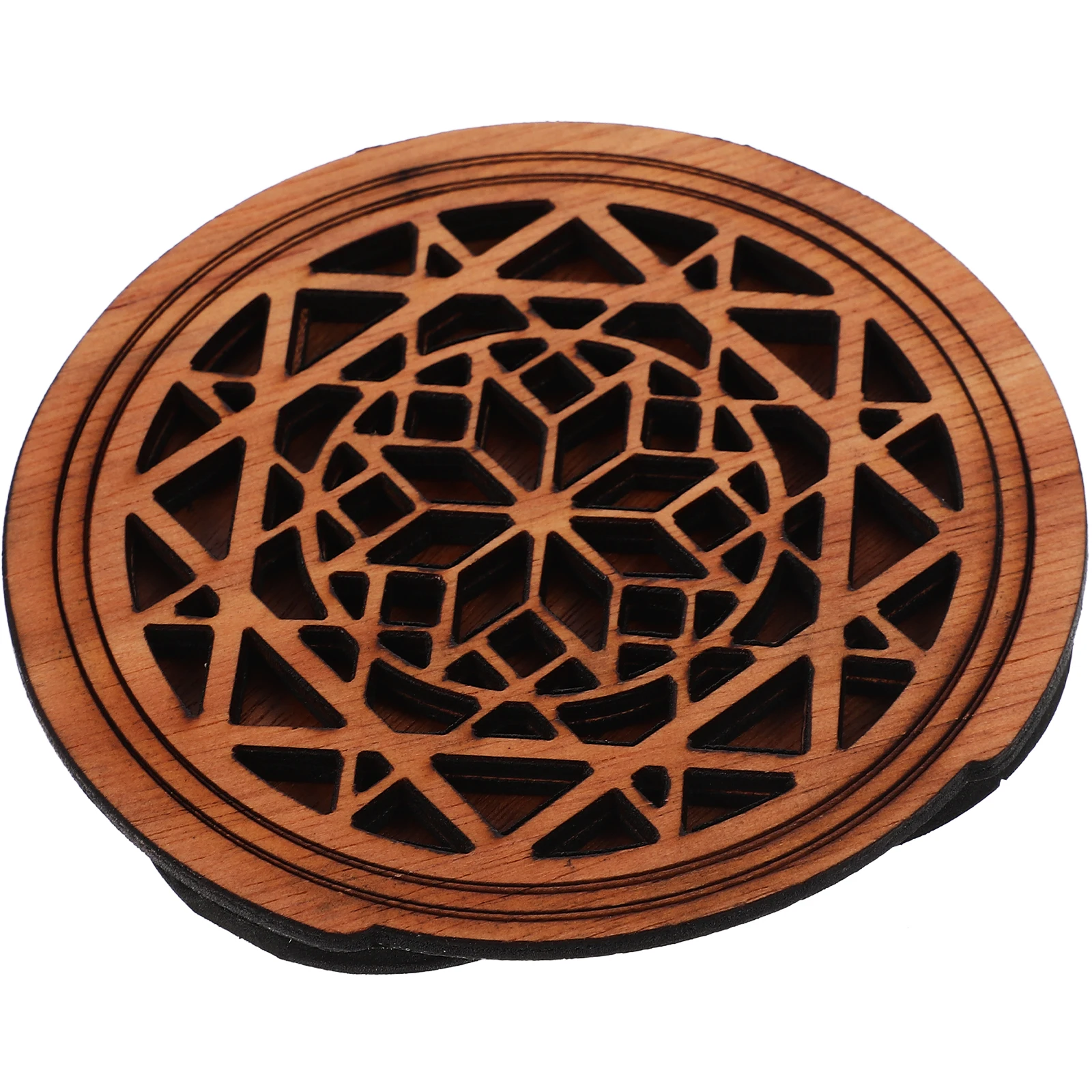 

Wood Guitar Soundhole Cover Hollow Pattern Decorative Acoustic Guitar Feedback Reducer Soundhole Covers for Guitar Accessories