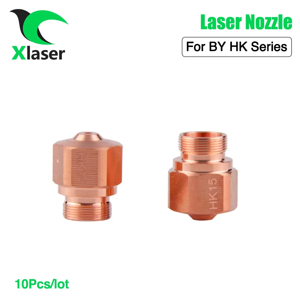 XLaser 10 sztuk/partia przez dyszę laserową serii HK jednowarstwowy gwint M10 Dia13mm wysokość 17mm przez głowicę tnącą laserem światłowodowym 3-01912