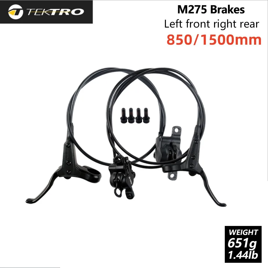 TEKTRO HD-M275 Mountain Bike Hydraulic Disc Brake Set Front Rear MTB Brakes Lever Internal/External Cable