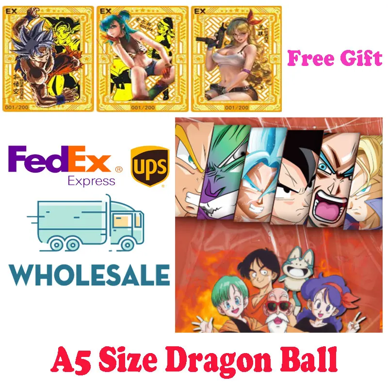 

A5 Size Bargain Price Dragon Ball Z Collection Card Goku Kakarotto Booster Box ACG CCG TCG Hobbies Chrismas Gift