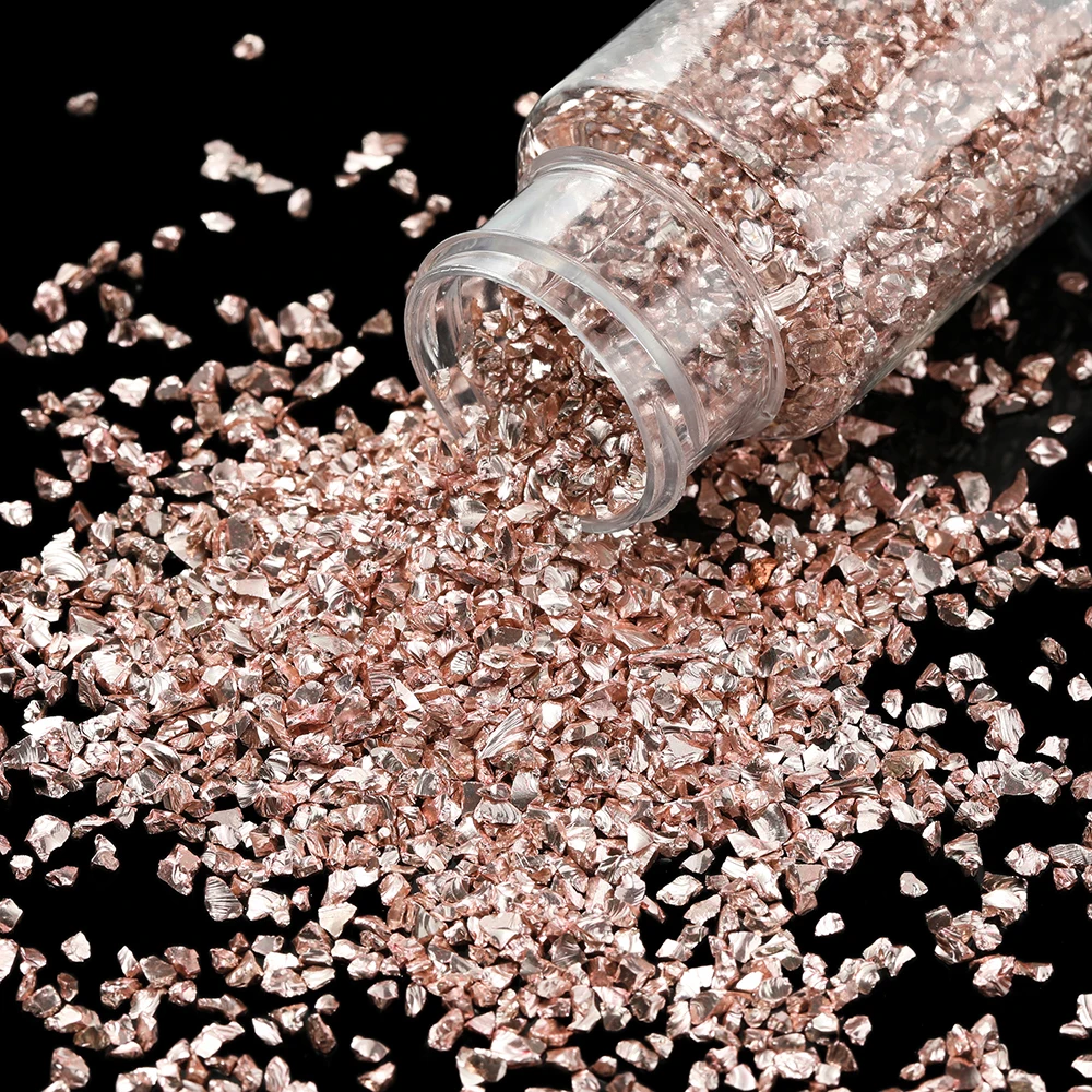 30 g/Flasche Glas Zerkleinerte Steine Harzfüllungen für DIY Epoxidharzform Unregelmäßige Kristall Nail Art Dekoration Schmuckherstellung