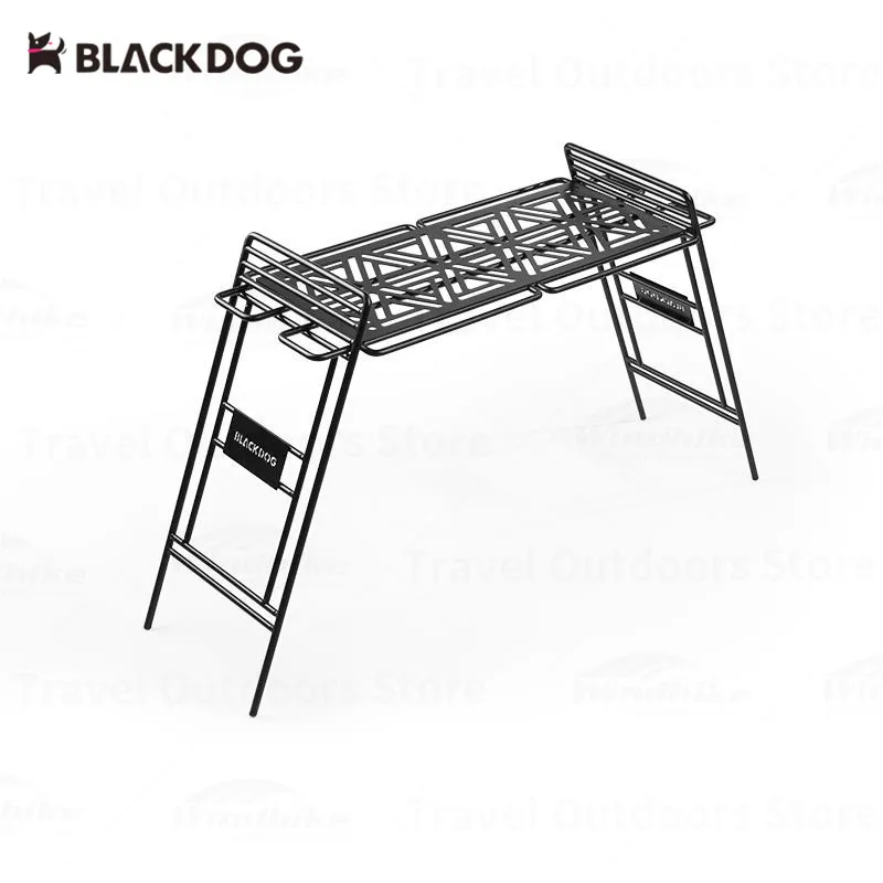 

Naturehike-BLACKDOG Trapezoidal Hanging Rack Outdoor Picnic Rack S/L Two-Size Desktop Racks Metal Rack Barbecue Accessory Shelf