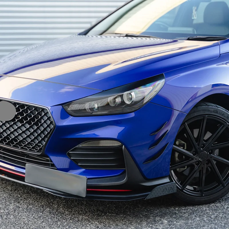 For Hyundai Accessories I30 MK3 N N-Line RS 2017 2018 2019 2020 Headlight Headlamp Eyebrows Eyelid  3D Decoration Trim