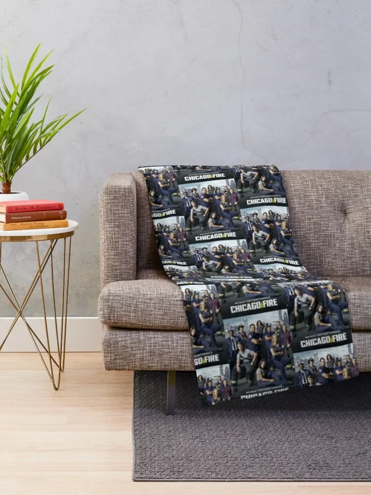 Chicago Fire Throw Blanket Fluffy Shaggy Blankets Sofas Of Decoration Hairys Blankets