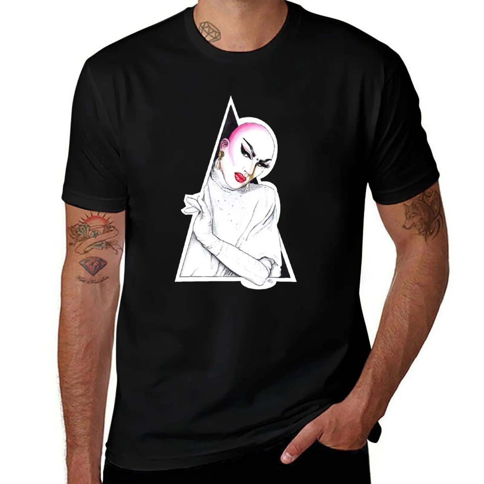 Sasha Velour Fan Art T-Shirt Fashion Print Casual Short Sleeve T-Shirt