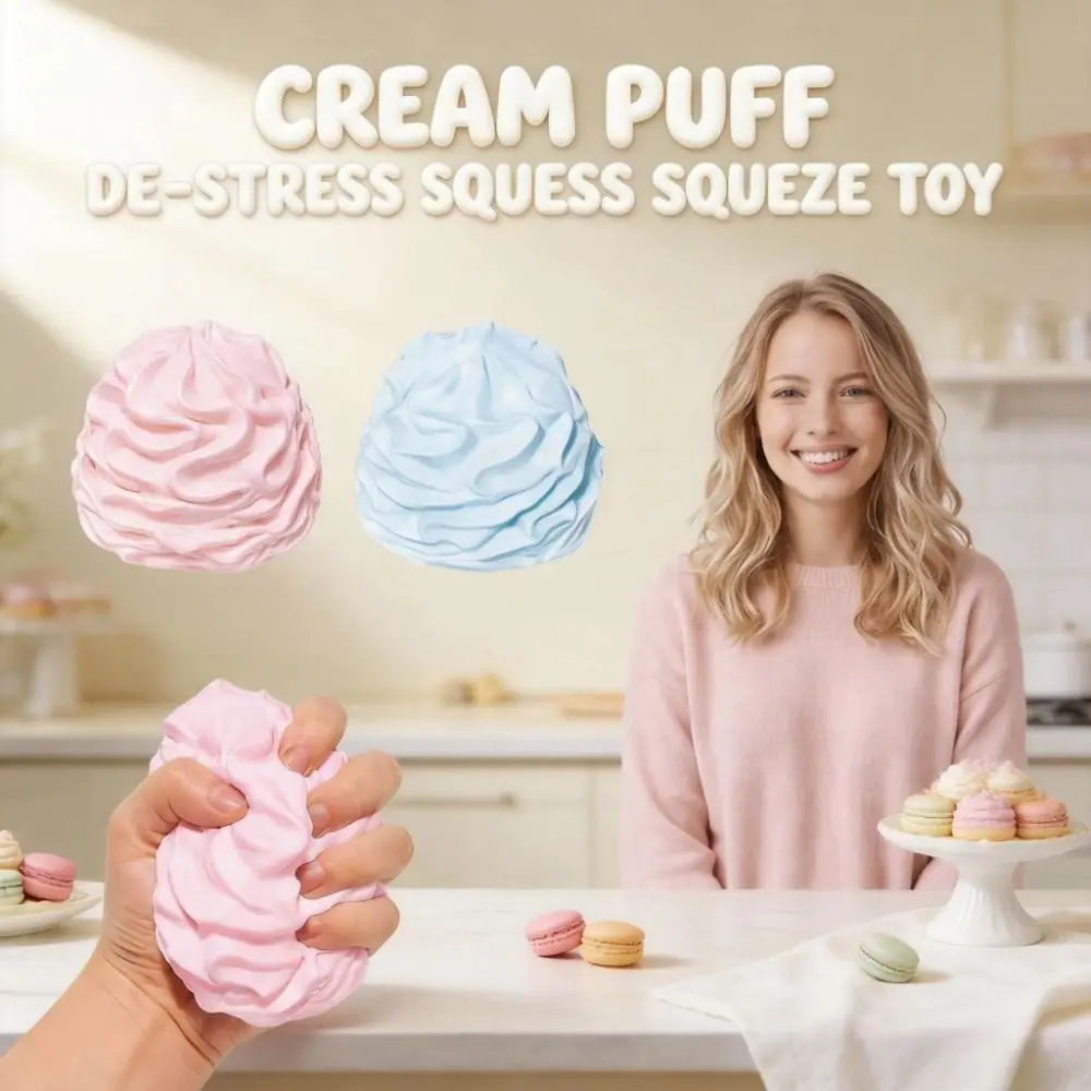Hand Relax Cream Roll Squeeze Toy Slow Rebound Kneading Push Bubble Roll Toy Soft Pinch Cake Slow Rising Toy Kids Adults