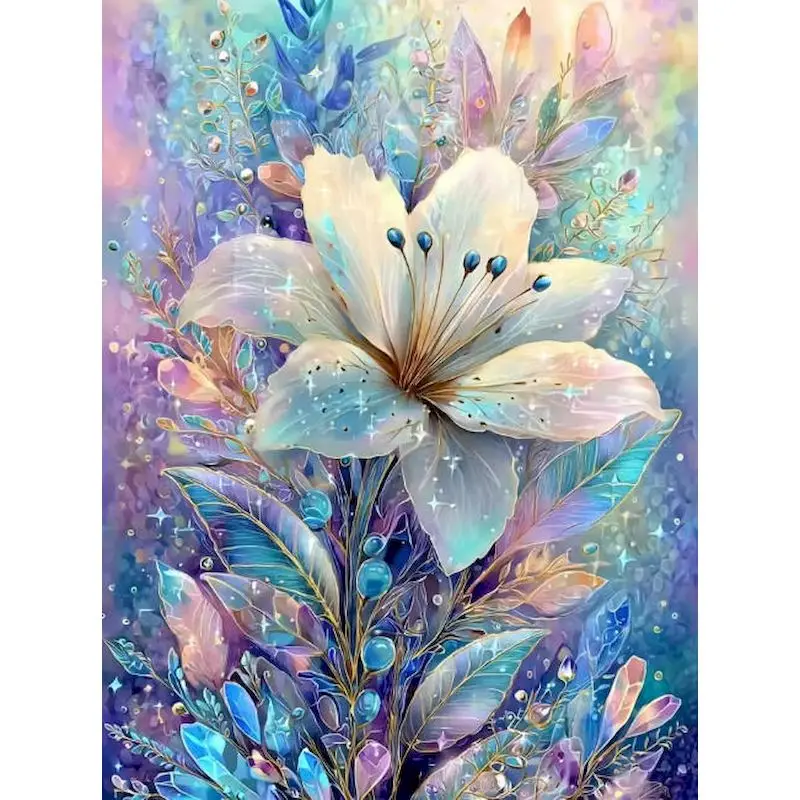 

GATYZTORY Colorful Flowers Painting By Numbers Acrylic paints Canvas Painting Scenery Craft Supplies Wall Art Picture Picture Wi
