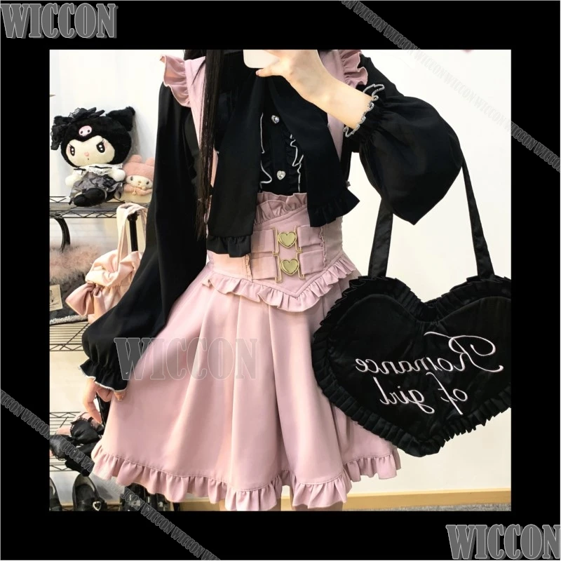 Overall Dress Jirai Kei Maid Cosplay Costume Kawaii Underground Idol Cute Dress Skirt Girl Women Christmas Holloween Customized