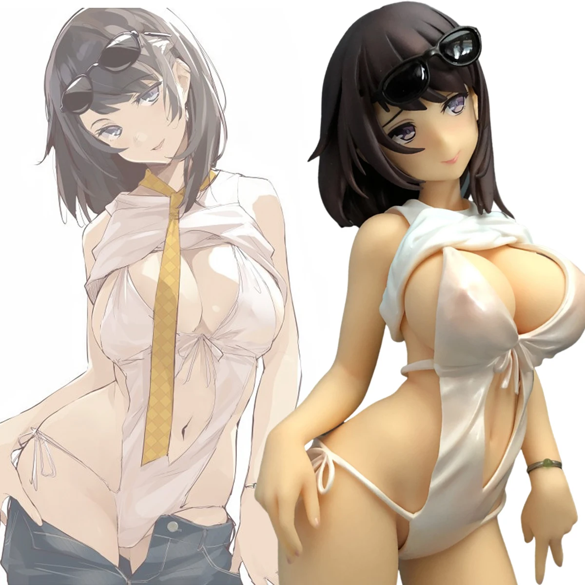 

28CM Toshiue Kanojo 1/6 Sexy Girl Skytube Anime Action Figures PVC Hentai Collection Doll Model Toys Festive Gift Anime Fans